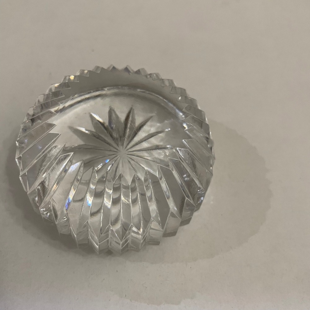 Waterford Crystal Paperweight faceted Cut crystal Decorative 1.5"x3" - Picture 4 of 5